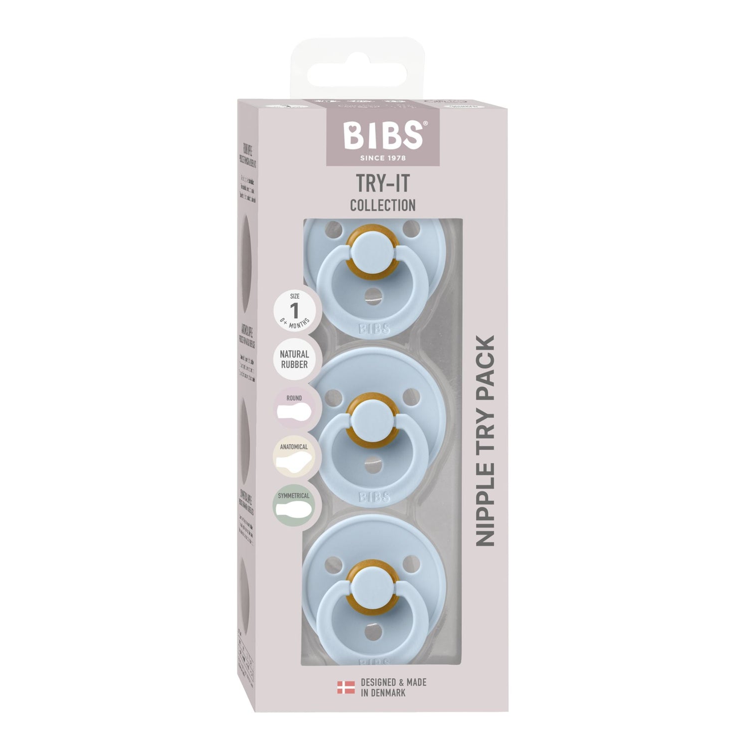 BIBS Pacifiers Try-it Colour 3 PACK