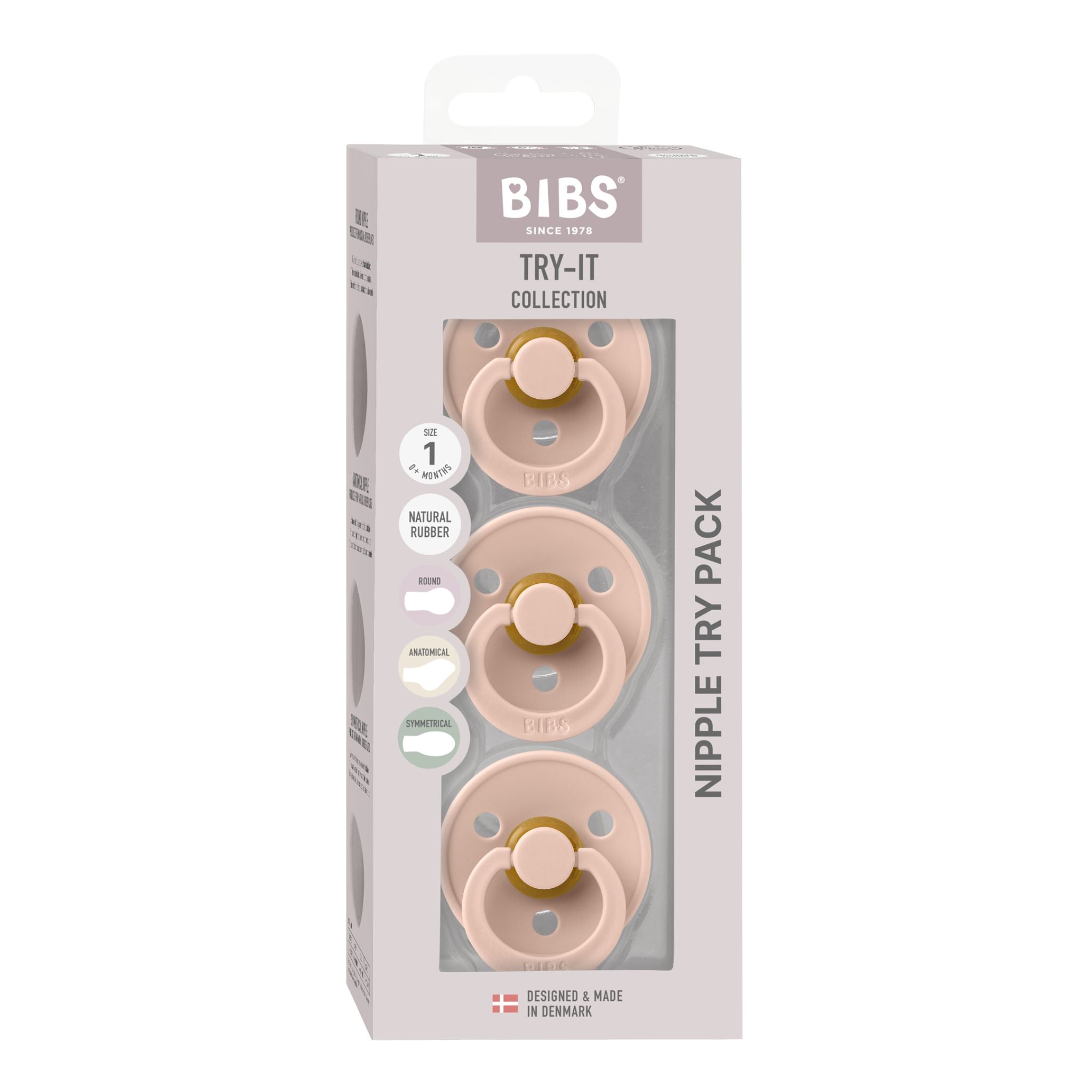 BIBS Pacifiers Try-it Colour 3 PACK