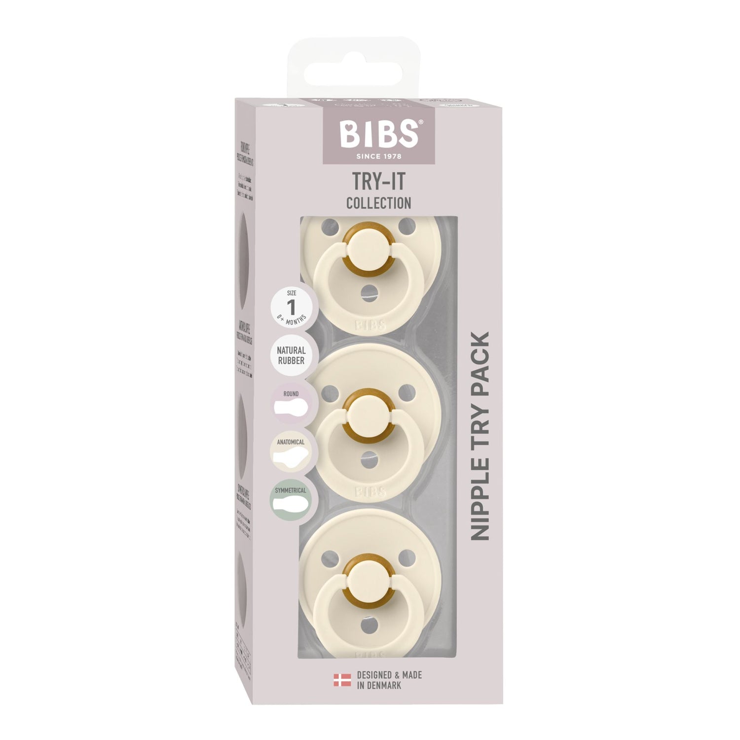 BIBS Pacifiers Try-it Colour 3 PACK