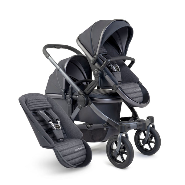 icandy stroller double iCandy Peach All Terrain 7 Storm Double Pushchair Nimbus