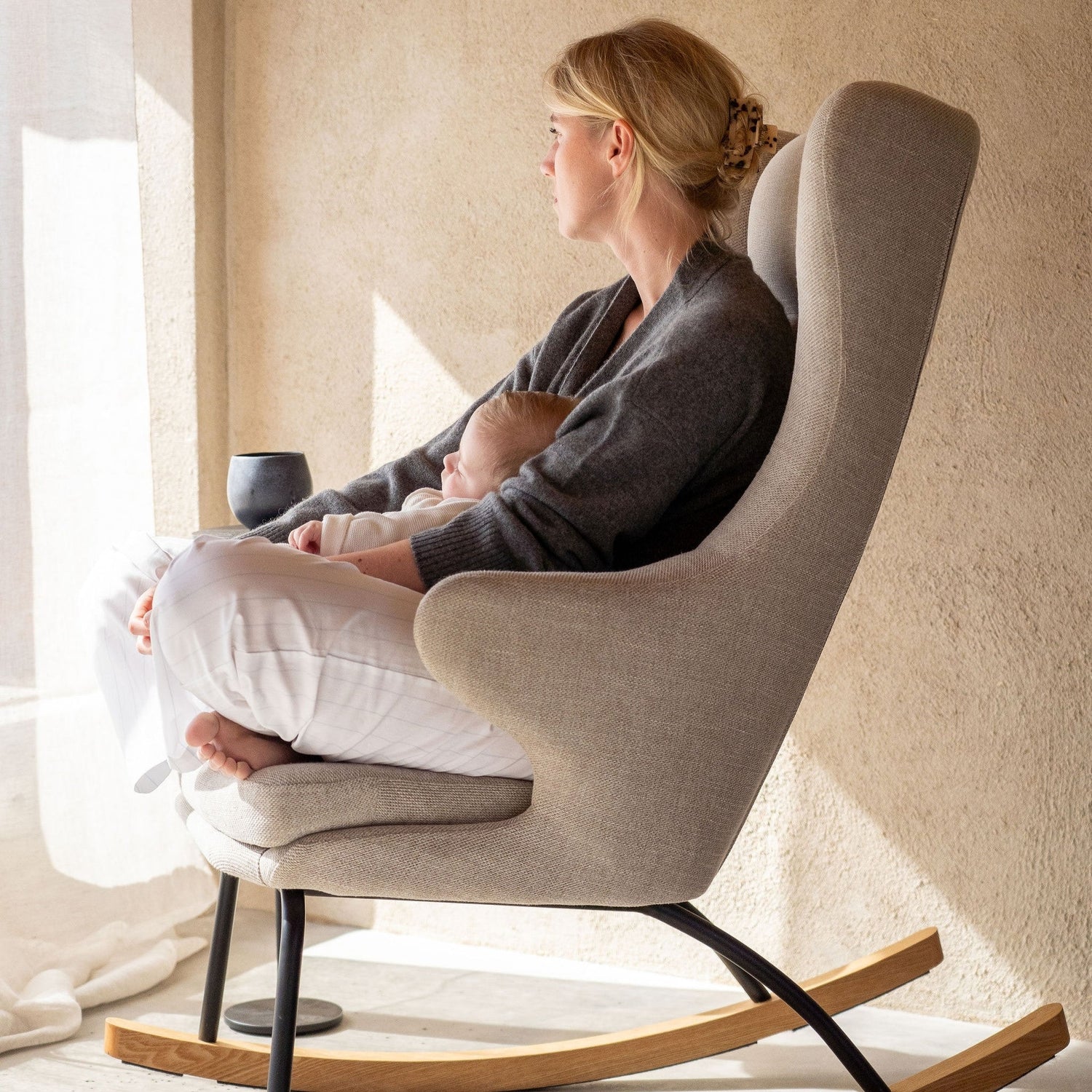 Quax Rocking Adult Chair de Luxe Clay