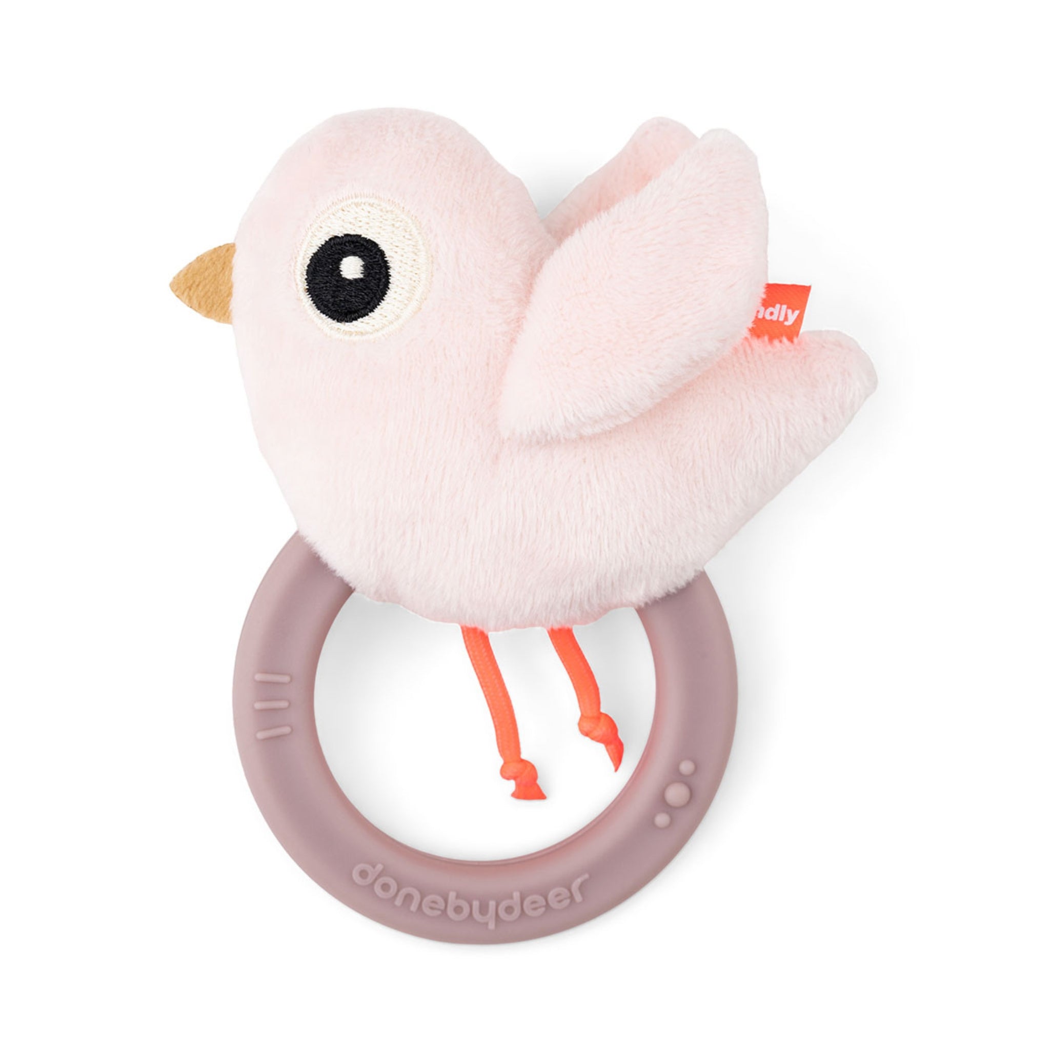 Donebydeer Sensory Rattle Wth Teether Birdie