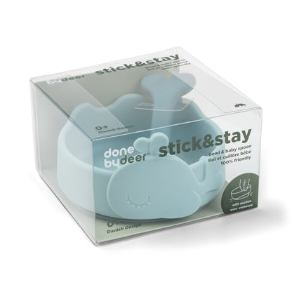 Donebydeer Silicone Stick And Stay Bowl And Spoon Wally