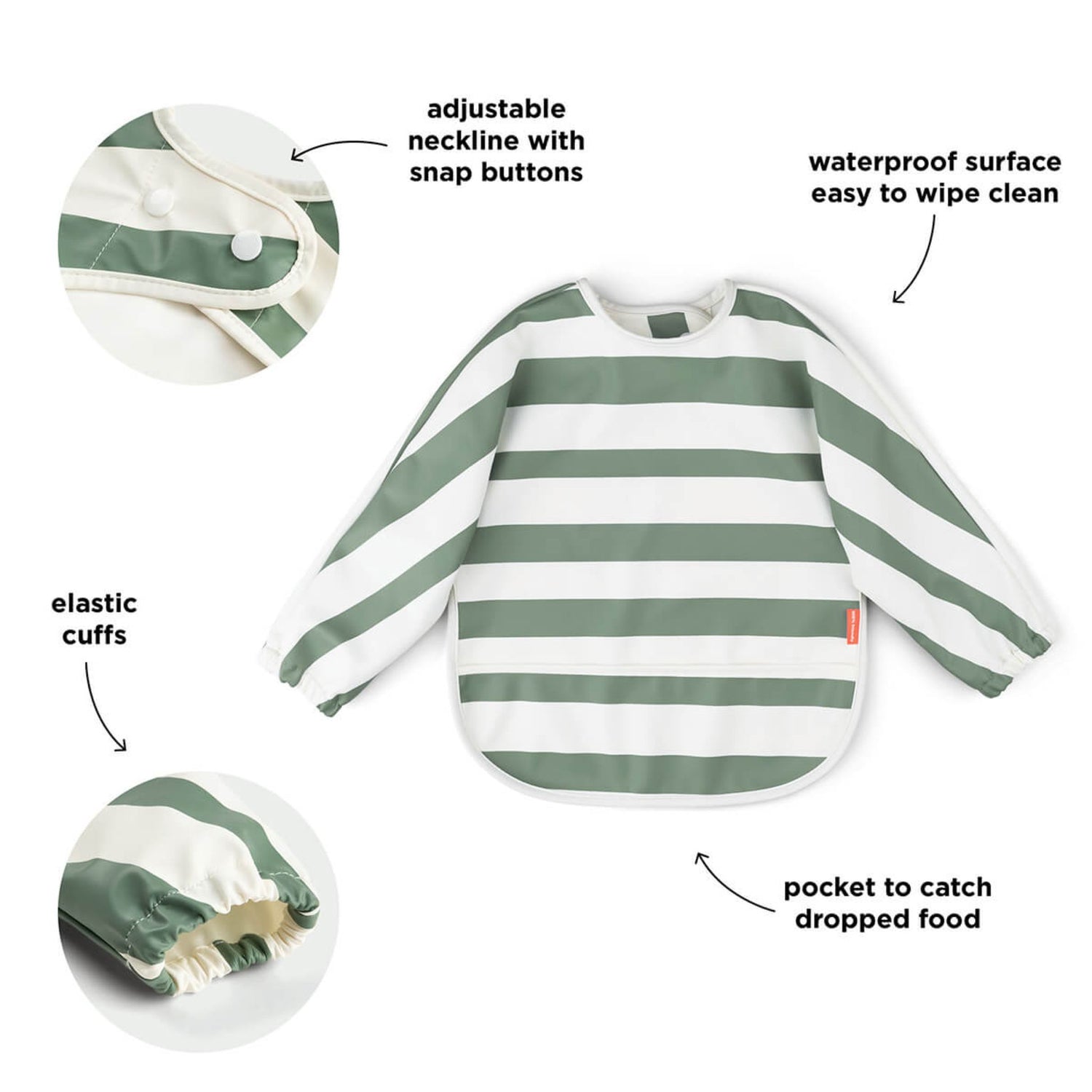 Donebydeer Sleeved Pocket Bib