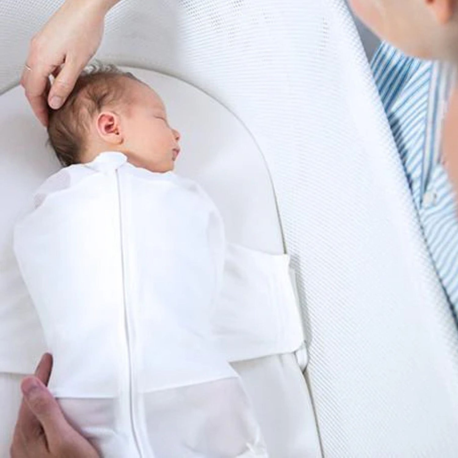 Happiest Baby Cot Fitted Sheet White