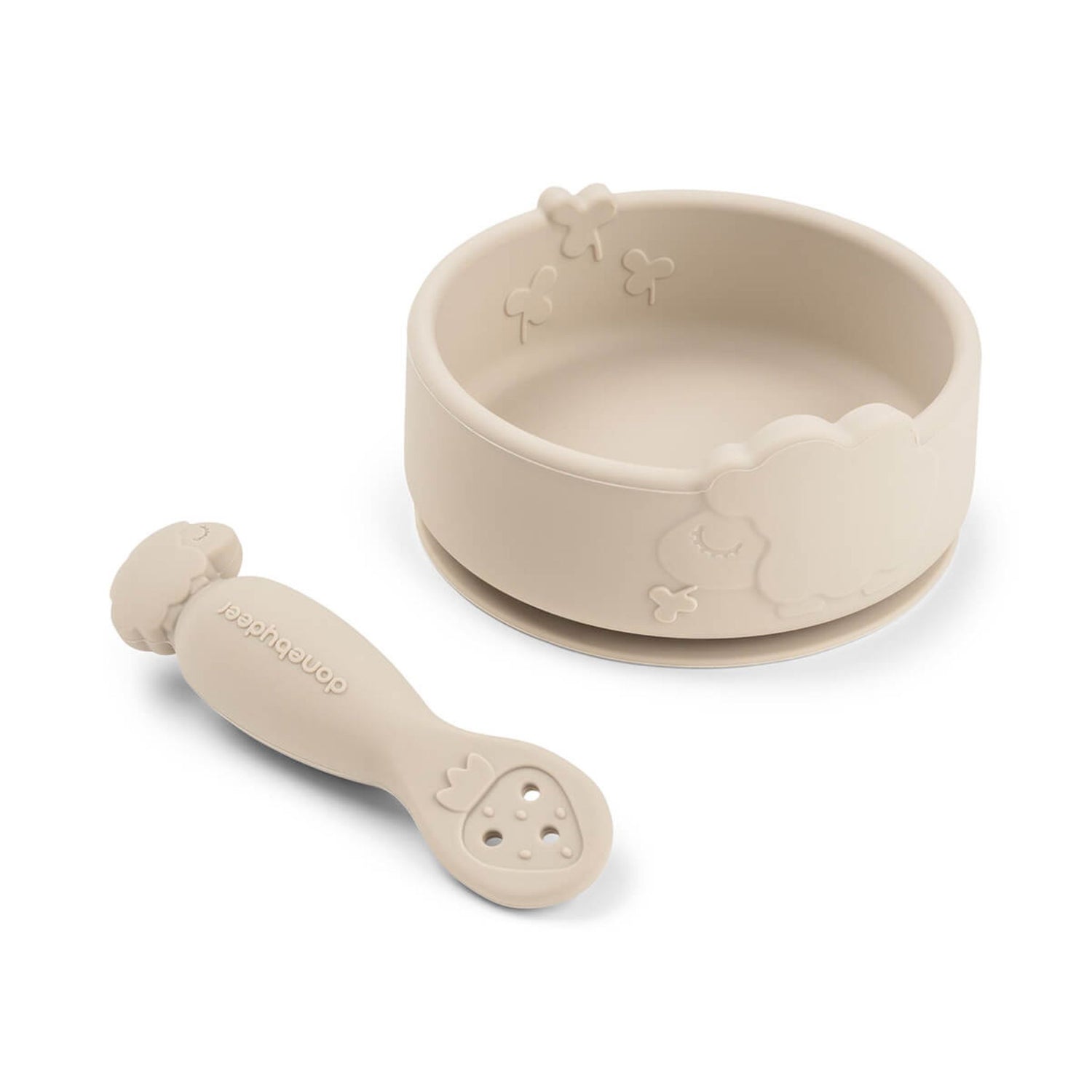 Donebydeer Silicone Stick And Stay Bowl And Spoon