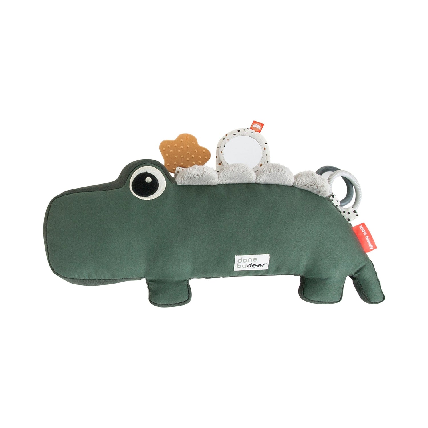 Donebydeer Tummy Time Activity Toy Croco