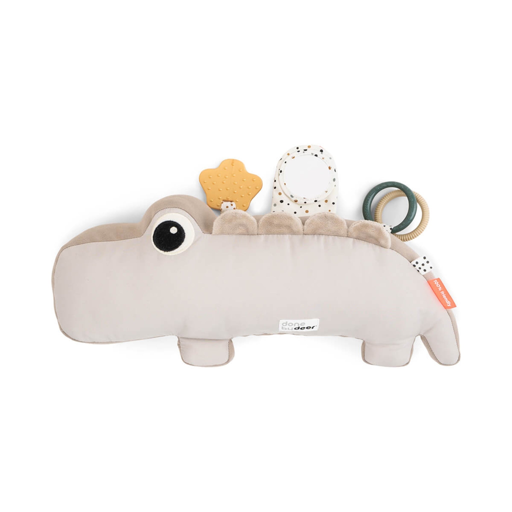 Donebydeer Tummy Time Activity Toy Croco