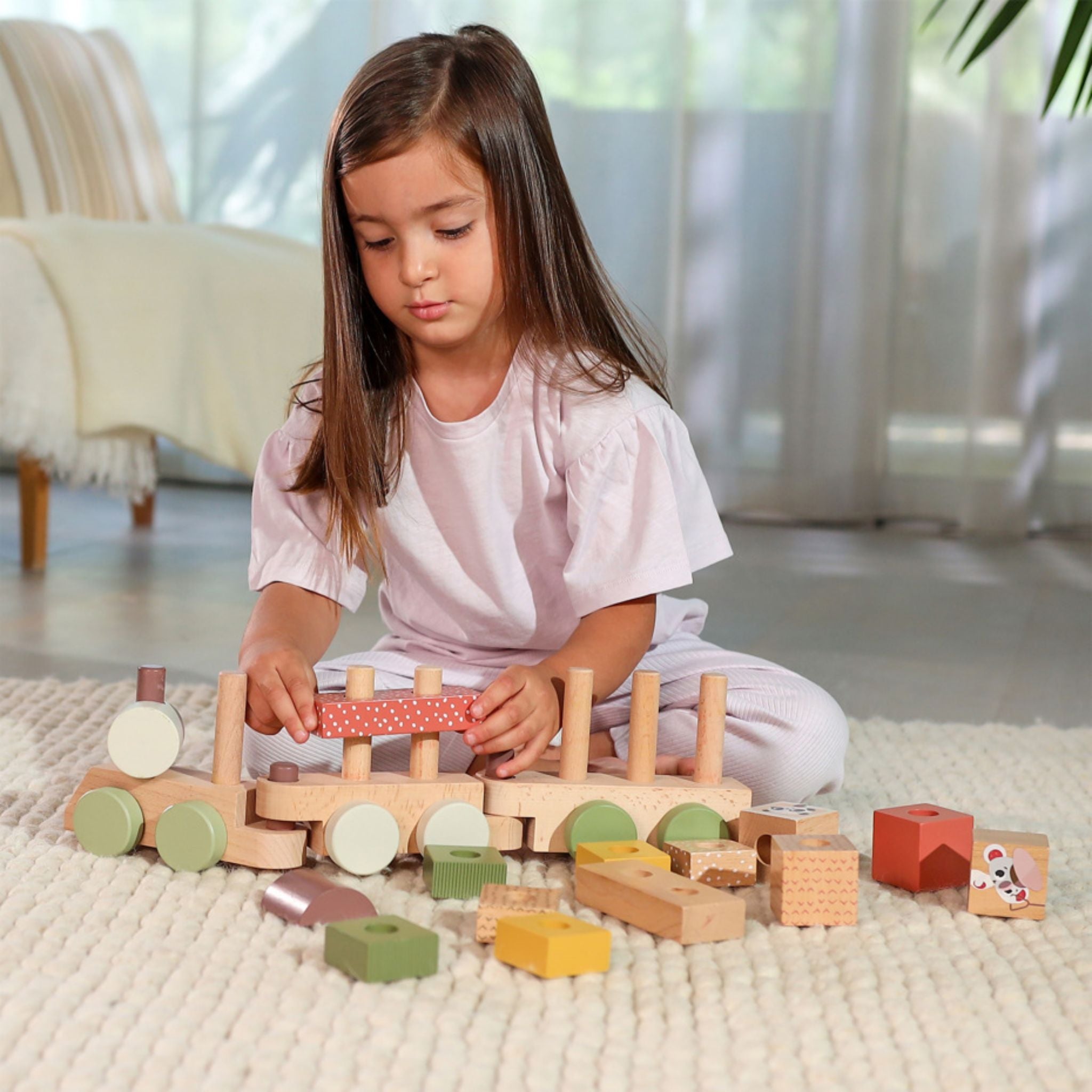 Tiny Love Wooden Stacking Train