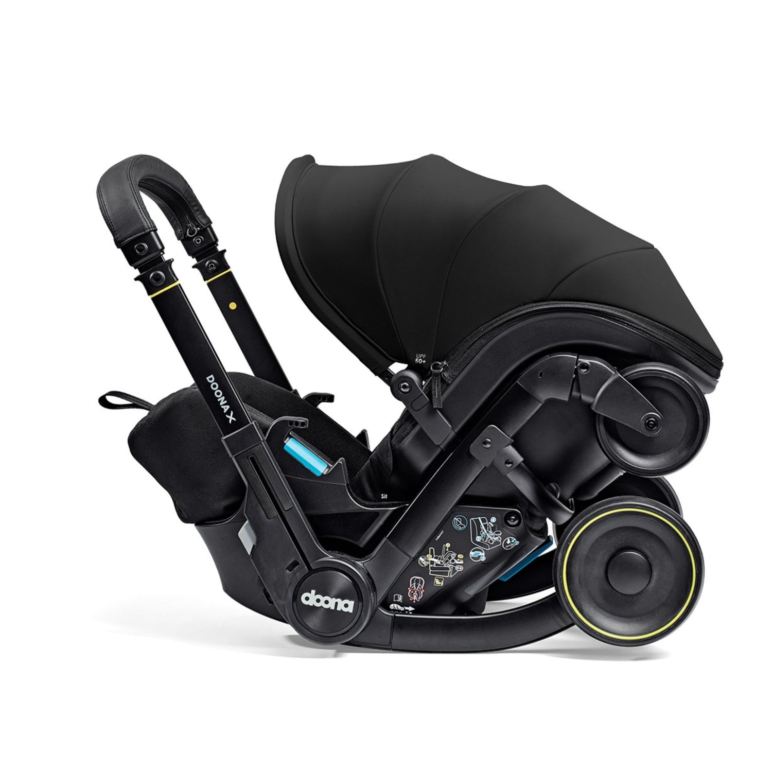how to fold down doona stroller Doona X Infant Car Seat & Stroller Nitro Black