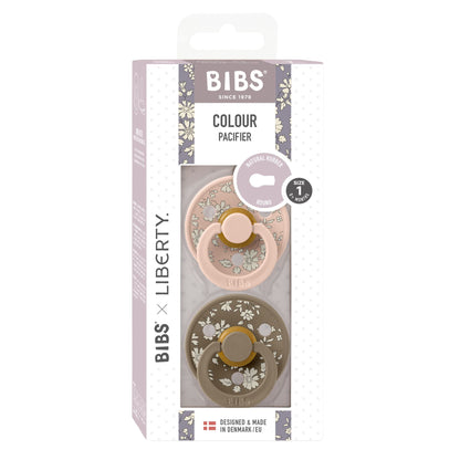 BIBS x Liberty Pacifier Colour 2 PACK Capel Latex Size 1