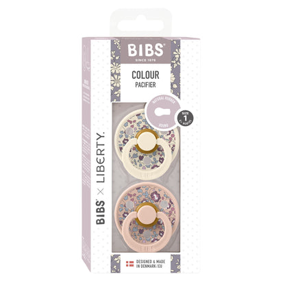 BIBS x Liberty Pacifier Colour 2 PACK Eloise Latex Size 1