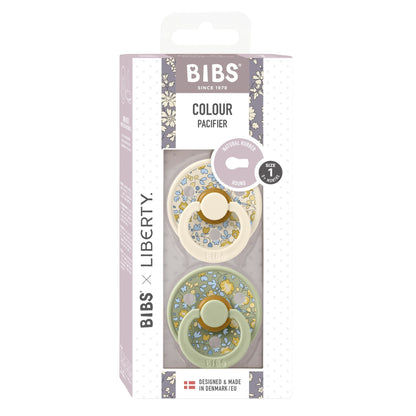 BIBS x Liberty Pacifier Colour 2 PACK Eloise Latex Size 1