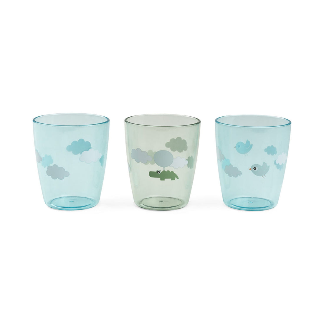 Donebydeer Yummy Mini Acrylic Happy Clouds 3pc Glass Set