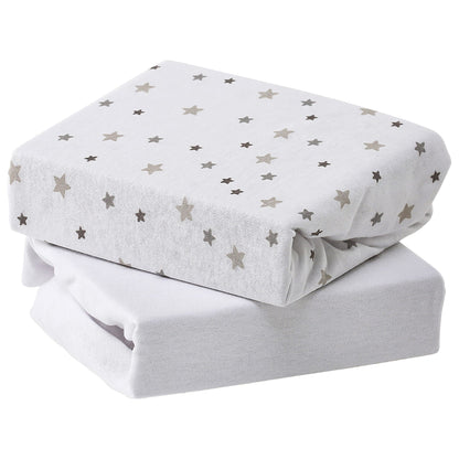 Baby Elegance 2 Pack Cot Sheets - 60 x 120cm