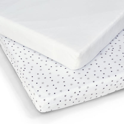 Baby Elegance 2 Pack Cot Sheets - 60 x 120cm