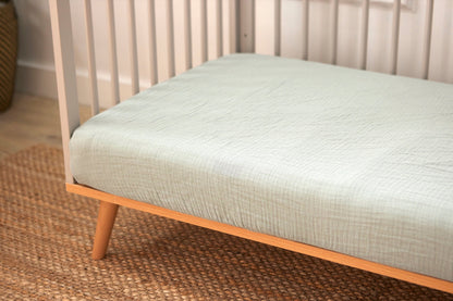 Baby Elegance 2 Pack Muslin Sheets  Safari - Cot Bed - 70 x 140cm