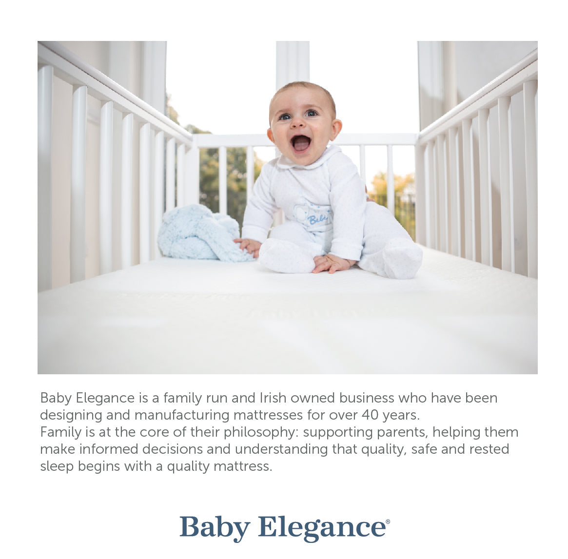 Baby Elegance Cot Mattress - Breath-Dry - 60 x 120 x 10cm