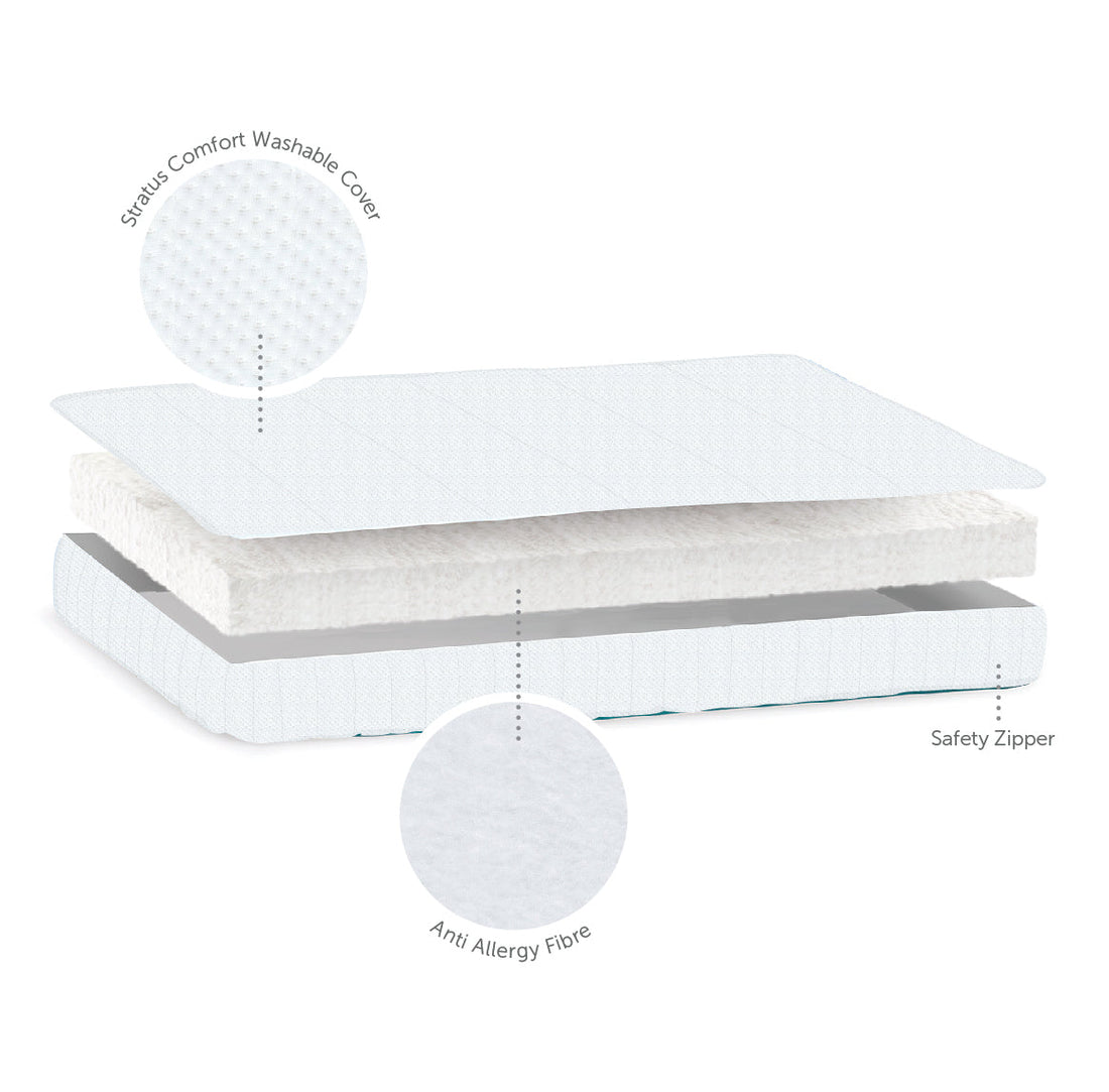 Cot Mattress - Stratus - 60 x 120 x 10cm  - Baby Elegance