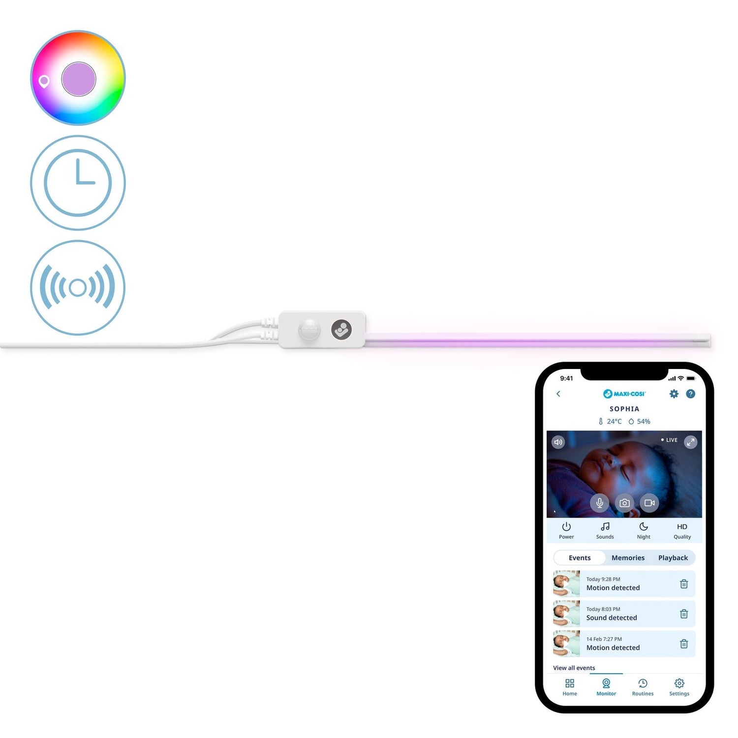 maxi cosi crib light Maxi Cosi Glow Crib Light | Buy a Maxi Cosi Under Crib Light Online